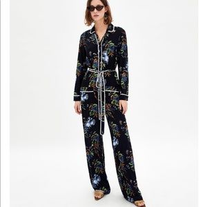 Zara floral jumpsuit
